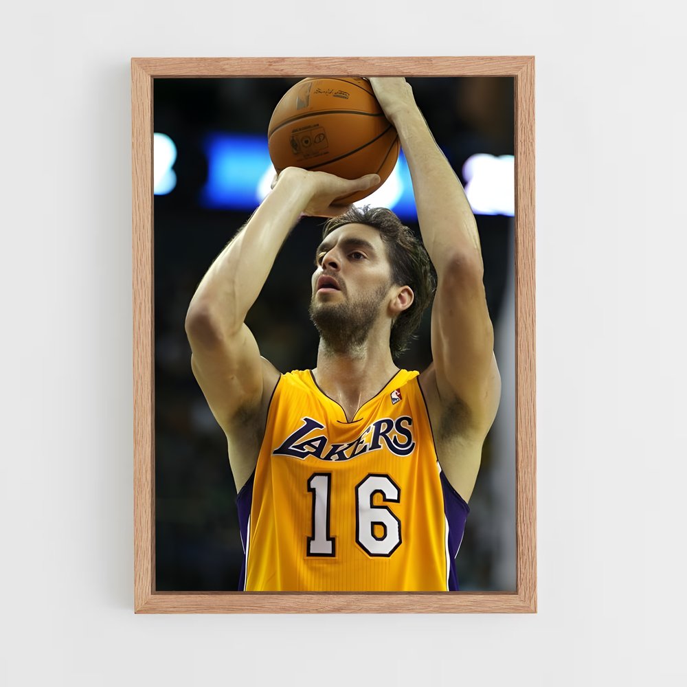 Poster Pau et Fierté – affiche Basketball (vue 4)